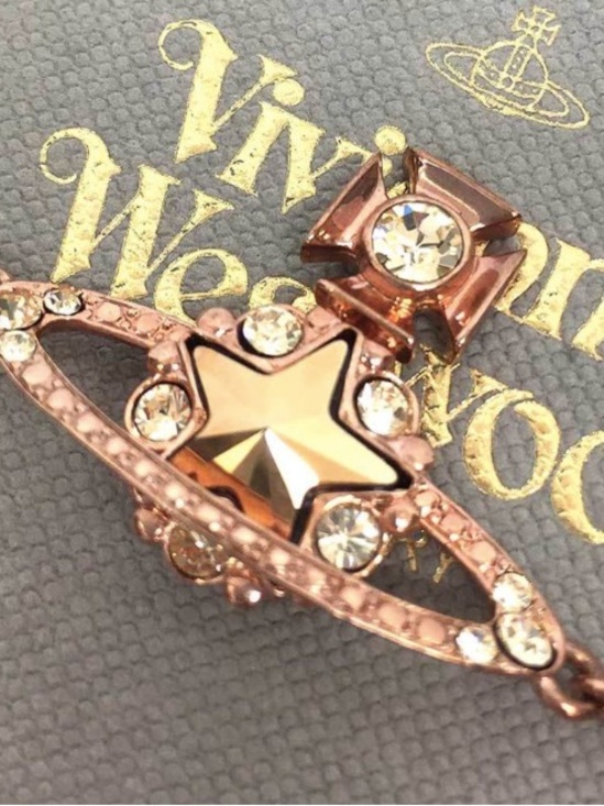 Vivienne Westwood Jewelry - Vivienne Westwood Rose Gold Tone Crystal Orb Bracelet NIB 6.75” long